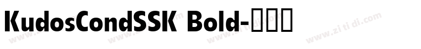 KudosCondSSK Bold字体转换